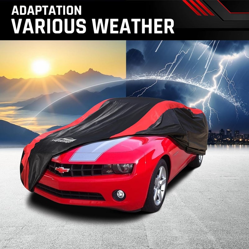 AltoCover Car Cover Custom Fit for Chevy Camaro 2010-2025, Coupe Car Cover Waterproof All Weather with Cotton Liner for Rain Snow Protection - Image 5